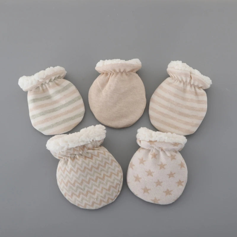Winter Gloves Anti-grab Mittens Thicken Warm Fleece Glove Cute Boys Girls Hand Warmer For Newborn Baby Gift