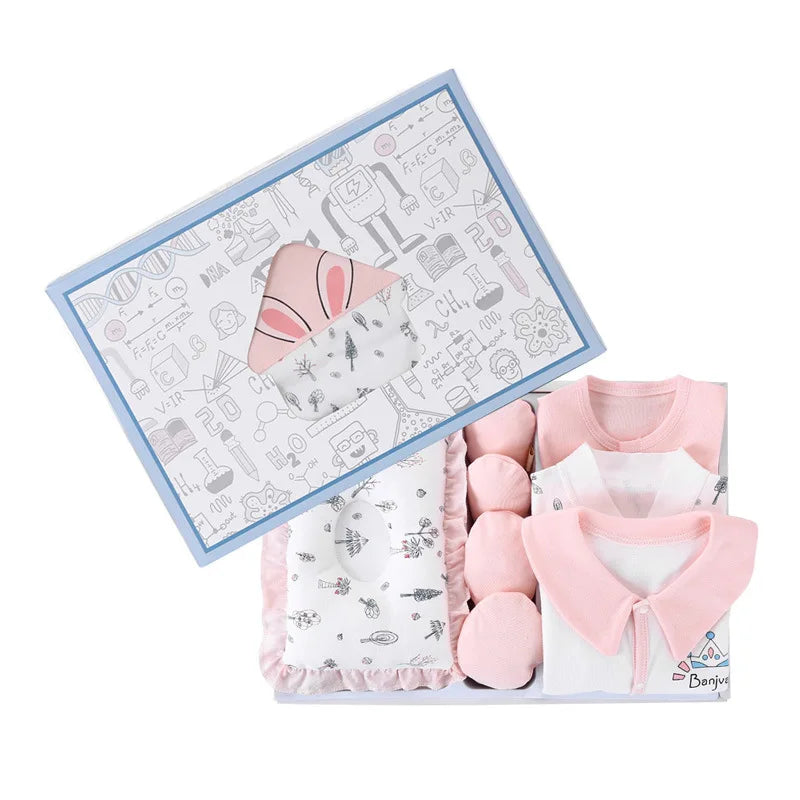 Newborn Clothes Baby Gift Pure Cotton Baby Set 0-6Months Spring autumn Newborn Baby Clothing Kids Clothes Suit Unisex no Box