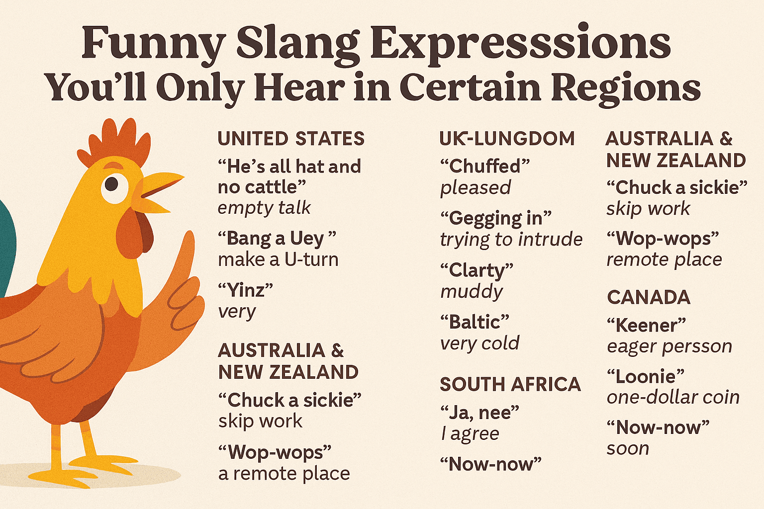 Funny Slang Expressions You’ll Only Hear in Certain Regions