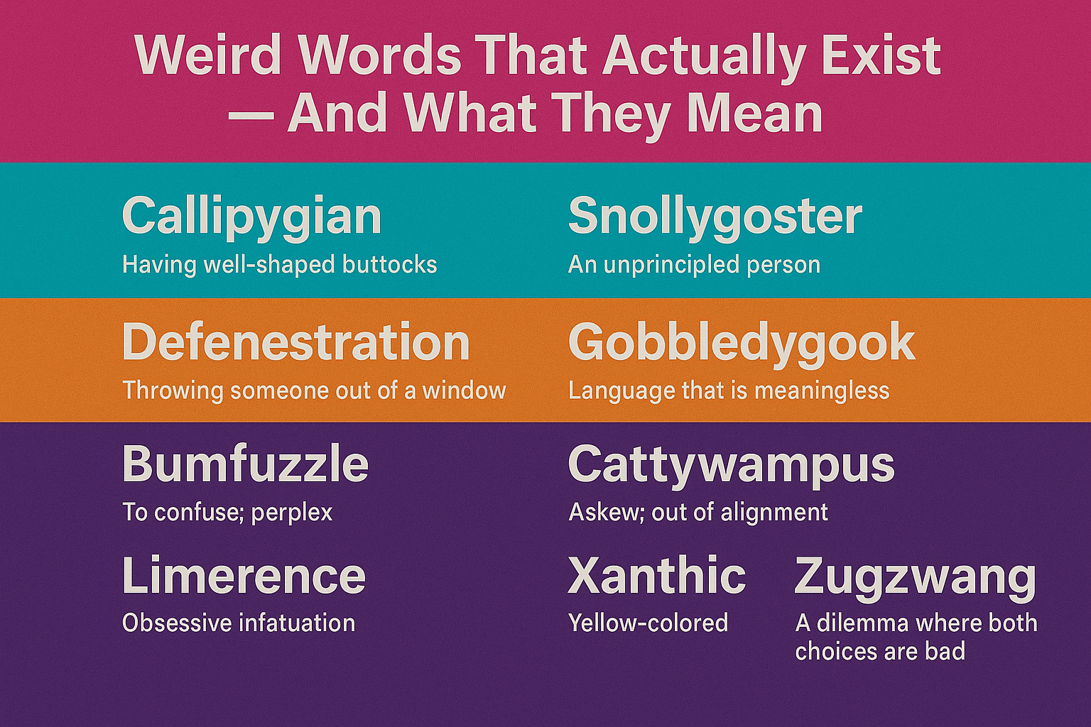 Weird Words That Actually Exist — And What They Mean